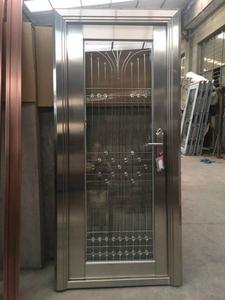 Porte de sécurité à Double entrée en acier inoxydable, meuble Commercial, à domicile, sécurité de luxe - Product Image 3