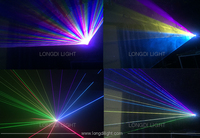 1W RVB Disco DJ de Plancher de Danse Lumière Laser D'animation Montrent 1000mw DMX Laser ILDA Projecteur
