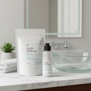 Poudre enzymatique essentielle 90g Nettoyant visage doux hydratant 3-en-1 - Product Image 1