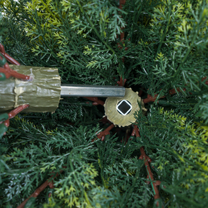 PZ-1-132B ngoài trời trang trí nội thất cao nhựa màu xanh lá cây <span class=keywords><strong>Cypress</strong></span> lá có thể tháo rời nhà máy trong nồi topiary nhân tạo tùy chỉnh kích thước chậu cây - Product Image 2