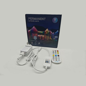 IP67 RGB 24V LED 点状灯户外花园 PVC 轨道灯圣诞灯 6000K 日光色 2 年保修永久家居灯 - Product Image 1