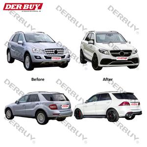 Pour ML <span class=keywords><strong>W164</strong></span> 05-12 Mise à niveau vers GLE W166 16-19 <span class=keywords><strong>AMG</strong></span> 63 Kit carrosserie de lifting pour <span class=keywords><strong>Mercedes</strong></span> Benz ML <span class=keywords><strong>W164</strong></span> Kit carrosserie - Product Image 2