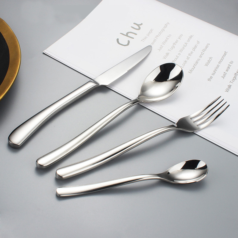 Tiokin Lot de 6 Fourchettes de Table 20,5 cm en Acier Inoxydable - Qualité Alimentaire, Finition Miroir, Lave-Vaisselle