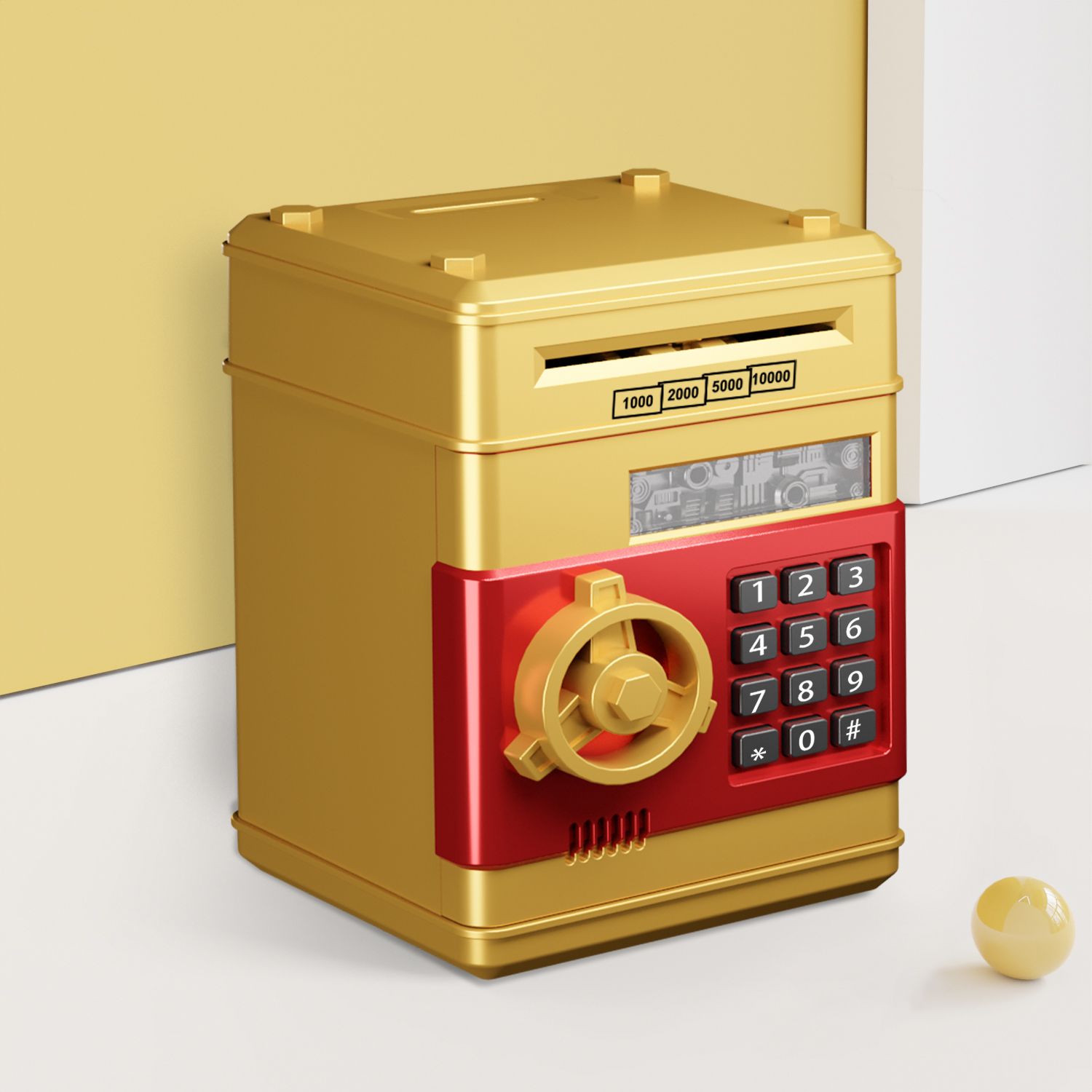 Salvadanaio con password dorata [porta piccola]