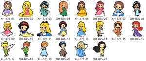 Venta al por mayor de adornos de 10 mm para puntas de pajitas, con diseño de la princesa Happy Lisa de dibujos animados, accesorio DIY para vasos - Product Image 4