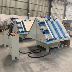 Robot de superposition automatique de palettes en bois Euro Block American Stringer avec clouage automatique et composants principaux PLC - Product Image 1