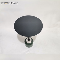 Table d'appoint nordique moderne en marbre naturel avec Base en marbre blanc et vert