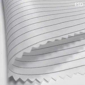 Real 5mm Grid Esd Cotton Antistatic Carbon Fiber Double Side Conductive Fabric
