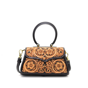 广州蜗牛真皮手工时尚奢华包设计师名牌女士手袋女式工作手提袋 - Product Image 4