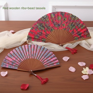 Abanico de Mano Plegable de Bambú y Madera con Impresión Personalizada de Alta Calidad, Abanico de Moda al por Mayor para Regalos Empresariales - Product Image 2