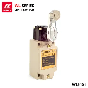 Standart silindir 10A WL-5104 V IP65 koruma seviyesi ile son derece ayarlanabilir 250 Limit anahtarı maksimum voltaj 250VAC