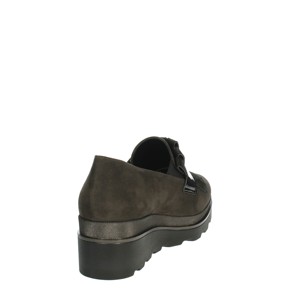 Mocassini Casual da donna MM854827 appartamenti mocassino marrone con soletta in vera pelle a punta chiusa morbida e traspirante leggera - Product Image 3