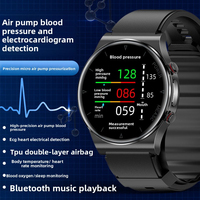 El Nuevo Reloj Inteligente con Bomba de Aire Mide la Presión Arterial, la Frecuencia Cardíaca, el SPO2 y el ECG, Compatible con Sistemas ISO y Android