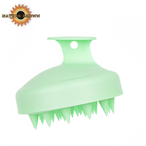 Cepillo Masajeador de <span class=keywords><strong>Cuero</strong></span> <span class=keywords><strong>Cabelludo</strong></span> de Silicona y PP+TPE para Uso Doméstico, con Función Exfoliante, para Estimular <span class=keywords><strong>el</strong></span> Crecimiento del Cabello y Masajear con Champú, Estimulando los Meridianos - Product Image 3