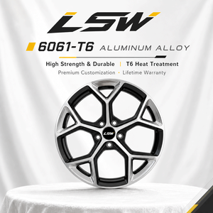ล้อแม็กซ์ LSW LS8115 แบบหลายก้าน สีดำเงา หน้าเจียรขัดเงา ผลิตจากชิ้นเดียว สำหรับรถยนต์นั่งส่วนบุคคล - Product Image 4
