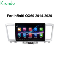 Autoradio Android Krando 9 pouces pour Infiniti QX60 2014 - 2020, écran tactile multimédia GPS, Bluetooth, WIFI, 4G