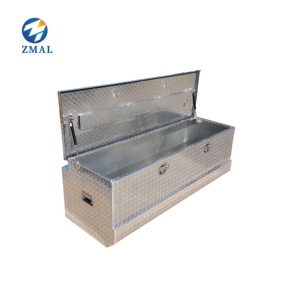 Boîte à outils de <span class=keywords><strong>remorque</strong></span> ATV en <span class=keywords><strong>aluminium</strong></span> robuste stockage de lit de camionnette avec poignées latérales et serrures mallettes à outils - Product Image 6
