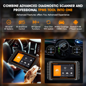 FOXWELL-herramienta de diagnóstico automotriz NT809TS, escáner OBD2, prueba bidireccional, <span class=keywords><strong>TPMS</strong></span>, reaprendizaje, programación mejorada, nivel OE, OBD 2 - Product Image 3