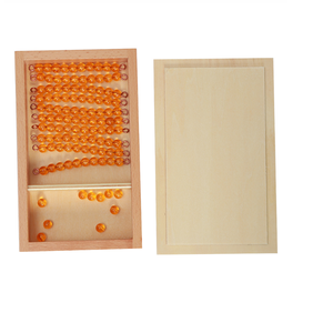 Material Montessori para enseñanza, juguetes educativos, barras de cuentas para 10 tablas con caja, Material de matemáticas, venta al por mayor - Product Image 2