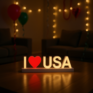 Letras Magnéticas con Luz LED y Atenuador Táctil, Letrero Decorativo para Fiestas y Hogar - Product Image 2