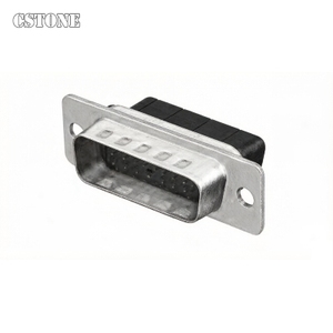 Conector en forma de D de 37 posiciones 745135-4, para cable a cable, montaje en panel, tamaño de carcasa 4, 2.03, 2.28 mm, 0.08, 0.09 pulgadas, cable de línea central - Product Image 1