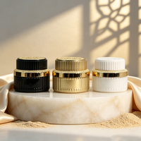 Pot en verre anti-UV et opaque pour pâte de soin, crème antioxydante, formule beauté, contenant hermétique