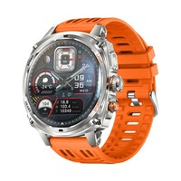 Reloj Inteligente KM200 con Pantalla Esférica AMOLED de 1.75'' para Hombre, Linterna LED Potente, Llamadas Bluetooth, Reloj Inteligente para Exteriores