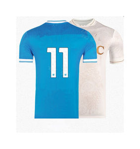 2025 26 Nuova Tuta Sportiva pakaian olahraga nilon napoly dengan topi untuk pakaian latihan sepak bola Naples Kit jaket ritsleting penuh untuk pria - Product Image 6