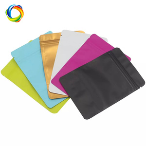 Sacs d'emballage en plastique en aluminium mat <span class=keywords><strong>de</strong></span> différentes tailles, qualité alimentaire, thermosoudés, debout, avec fermeture éclair - Product Image 3