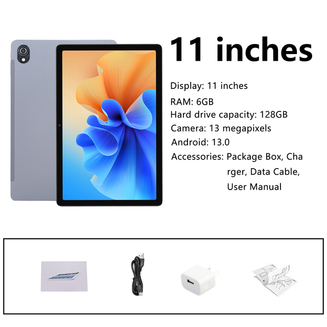 New 11-inch tablet PC, suitable for students' study, entertainment and gaming, wholesale from the original factory.