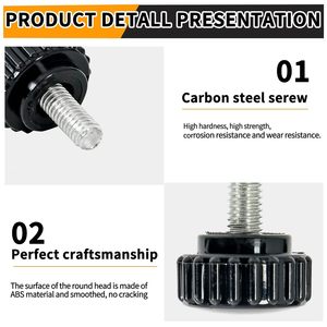 Tornillos de Cabeza Cilíndrica M4 M5 M6 Profesionales, de Acero Inoxidable y Acero al Carbono, con Agarre Seguro, Medidas Métricas - Product Image 3
