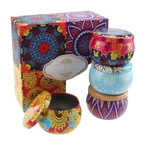 China Wholesale Empty Scented Candle Tin Jar With Lid and <b>Box</b> for <b>Gift</b> - Product Image 4