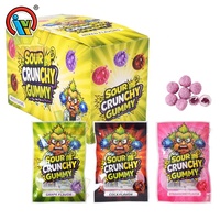 Bonbons gélifiés acidulés en forme de cœur, bonbons gélifiés fruités et moelleux, bonbons gélifiés souples, fabrication OEM ODM