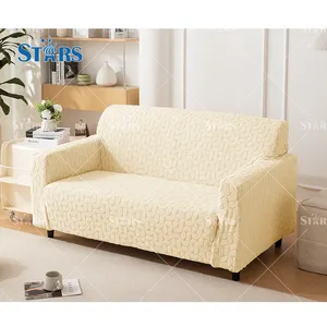 Luxury Knitted Jacquard Sofa Covers 1 2 3 Seater Universal Stain Resistant Couch Cover Set