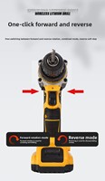 Perceuse à percussion sans fil rechargeable avec mandrin sans clé de 3/8 pouce pour travaux de construction lourds sur métal, personnalisation OEM, max 10 mm