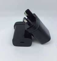 Charger Dinding Tipe-C 25W PD Langsung dari Pabrik, Bersertifikasi CE/FCC/RoHS, Colokan Retraktil yang Ditingkatkan untuk UK, Adaptor Charger Daya