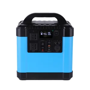 Aangepaste Mobiele Zonne-Generator Met Lifepo4 Batterij Omvormer Super Snel Opladen 1200W 2000W Draagbare Power Station