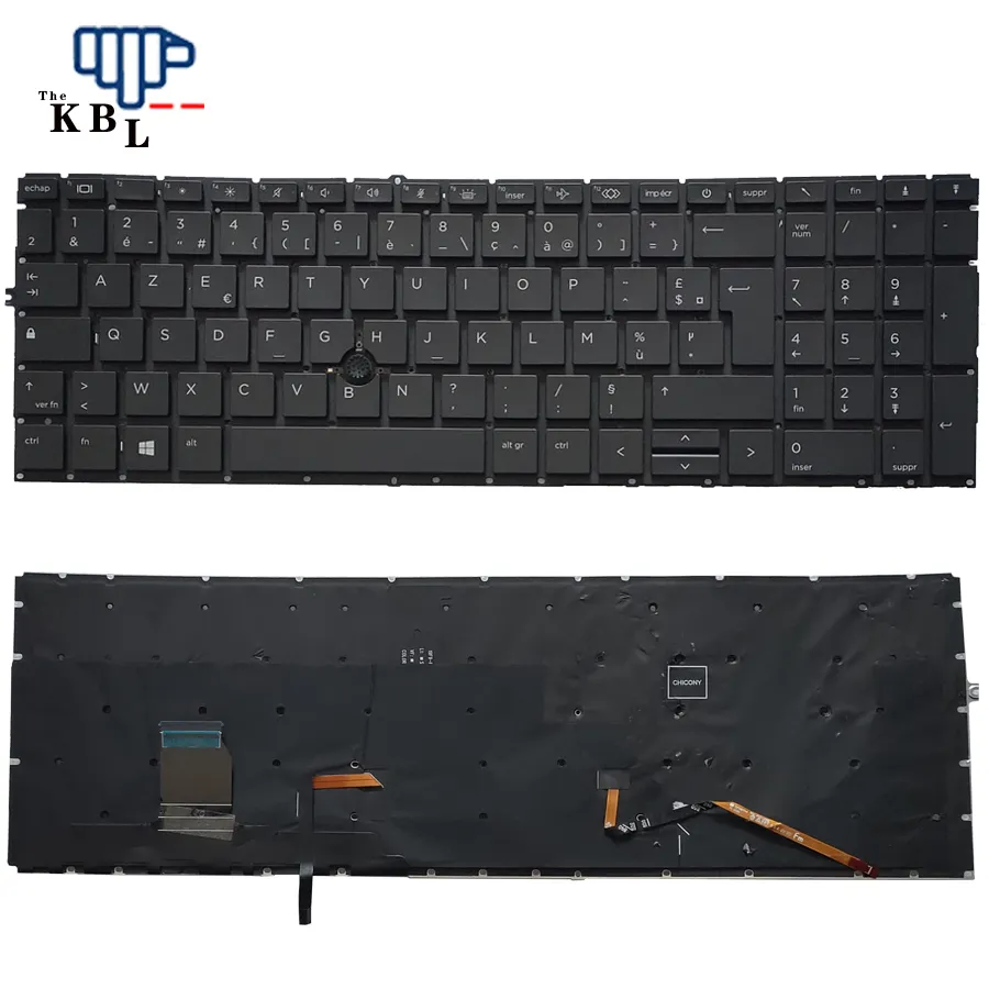 New France Language For HP ELITEBOOK 850 855 G7 G8 Black Backlight With Point Stick Laptop Keyboard 9P11241