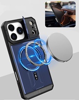 Funda Magnética Antigolpes con Tacto Sedoso para iPhone 17 Air 16 15 14 13 Pro Max Plus, con Soporte Integrado y Protección para la Cámara
