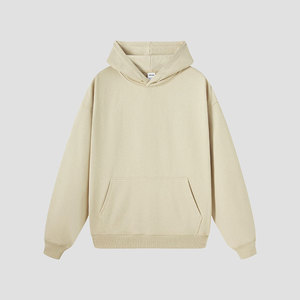 Vente en Gros 420GSM Logo Personnalisé Sweats à Capuche pour Hommes Pull à Capuche Couleur Unie Sweat à Capuche en Polyester et Coton Éponge Française pour Hommes - Product Image 2