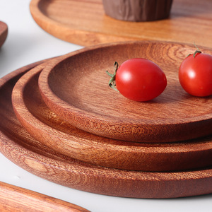 Wooden Serving Trays Multi Size For Fruit Dessert Bread Coffee Tea Hotel Use Microwave Safe - Product Image 2