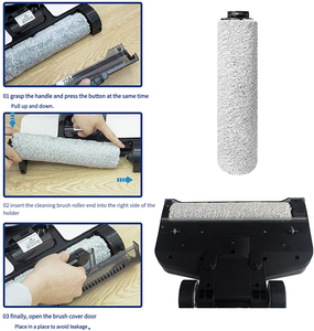 Brosse à rouleau électrique réutilisable de remplacement pour <span class=keywords><strong>aspirateur</strong></span> robot Tinecos IFLOOR 3/Floor <span class=keywords><strong>ONE</strong></span> <span class=keywords><strong>S3</strong></span> - Product Image 1