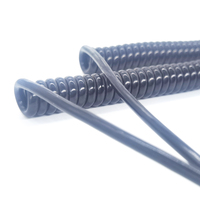 Câble spiralé industriel en cuivre personnalisé 3x13AWG avec gaine PUR, longueur 3 mètres