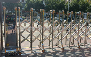 Puertas Retráctiles Industriales de Apertura Automática para Entradas, Barrera de Acordeón, Puertas Correderas, Cercas para Escuelas, Hoteles, Hospitales - Product Image 6