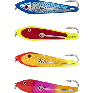 TGD Best 99 #   Cuillère de pêche à la traîne en métal, leurre de pêche type drone, <span class=keywords><strong>hameçon</strong></span> simple, divers types, acier inoxydable 316 - Product Image 1