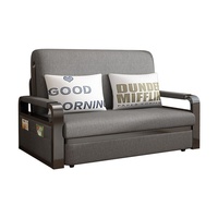 Sofá Cama Plegable de Doble Uso para Apartamentos Pequeños, Multifuncional, Extensible, con Tela Lavable y Estructura Metálica