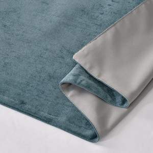 عداء سرير من الشنيل الأزرق الفاخر-وشاح فائق النعومة غير باهت وسادة ديكور الفندق - Product Image 3