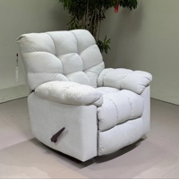 Canapé de salon inclinable en velours épais, fauteuil de détente inclinable manuel