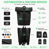Tas Ransel Laptop Anti Air Faraday 600D TPU EMF RFID Pemblokir Sinyal Tembaga Nikel Anti Radiasi untuk Komputer 16 Inci