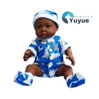 Mannequin de soins pour bébés africains de 41 cm - Poupée d'entraînement à l'allaitement réaliste